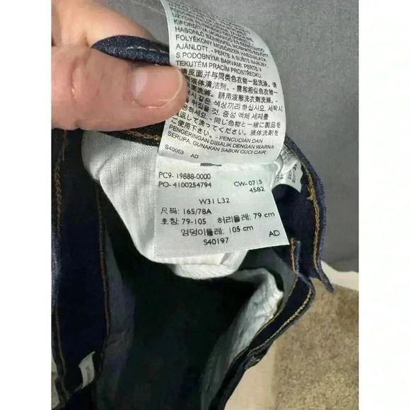 Levis 415 Jeans Women's 31 Relaxed Bootcut Mid Rise Blue Denim Stretch Dark Wash - Picture 4 of 8